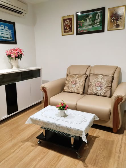 living room of THE BASE Sukhumvit 77