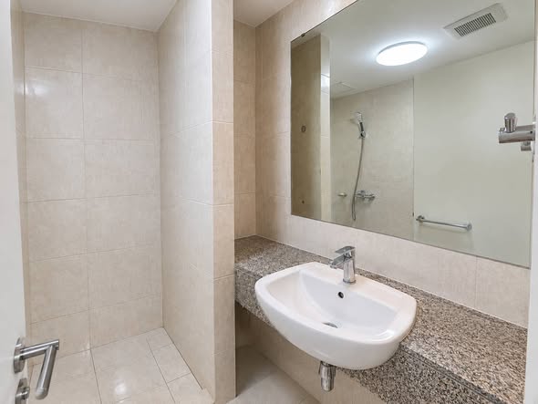 bathroom of The Clover