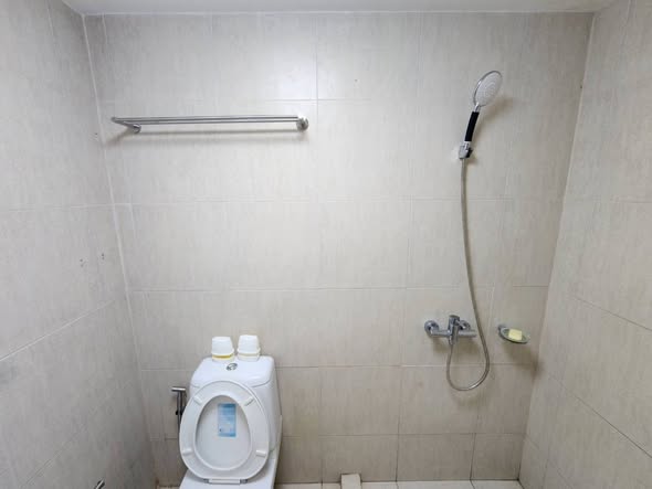 bathroom of The Clover