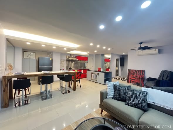 living room of The Clover