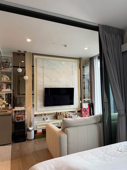 living room and bedroom of The Crest Park Residences