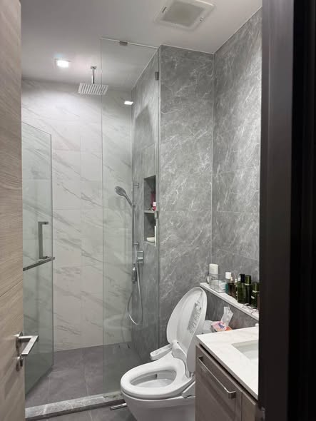room interior and bathroom of The Crest Park Residences