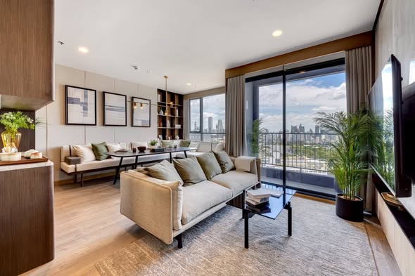 living room of THE CROWN Residences