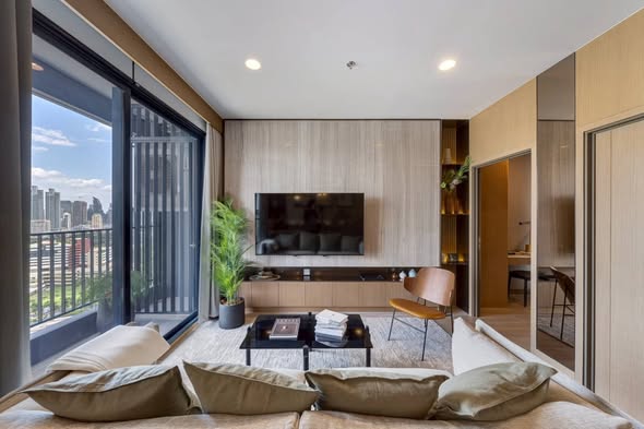living room and bedroom and room interior of THE CROWN Residences