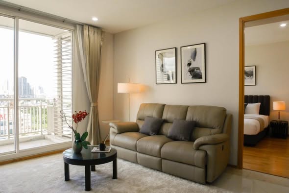 bedroom and living room of THE EMPIRE PLACE SATHON