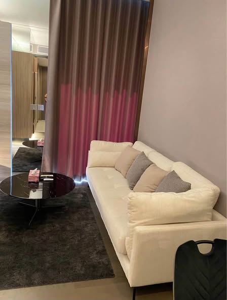 living room and bathroom of THE ESSE at SINGHA COMPLEX