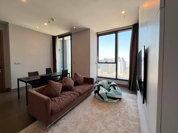 living room and bedroom of THE ESSE at SINGHA COMPLEX
