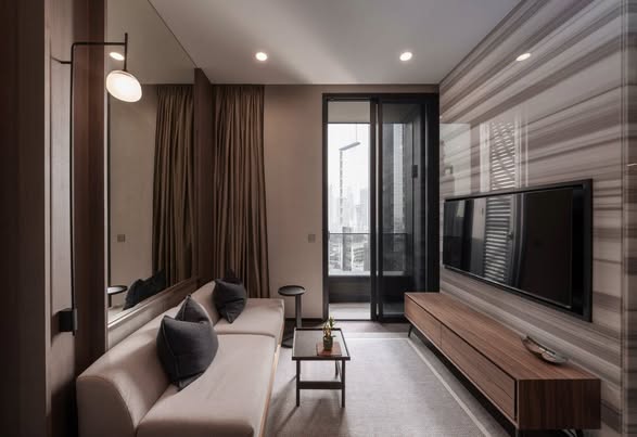 bedroom and living room of THE ESSE Sukhumvit 36