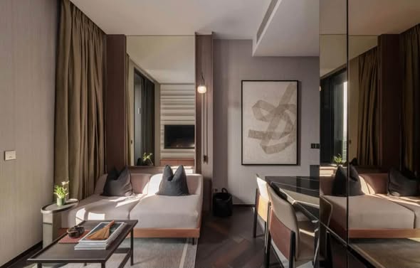 bedroom and living room of THE ESSE Sukhumvit 36