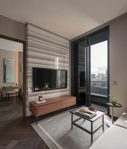 bedroom and living room and room interior of THE ESSE Sukhumvit 36