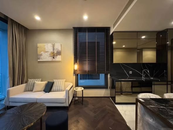 bedroom and living room and room interior and kitchen of THE ESSE Sukhumvit 36