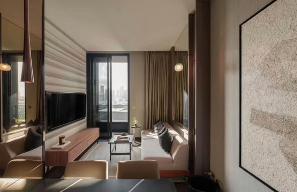 living room of THE ESSE Sukhumvit 36