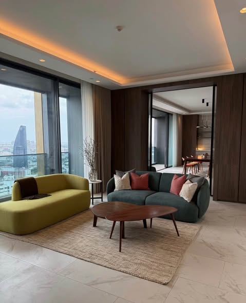 bedroom and living room of The Estelle Phrom Phong