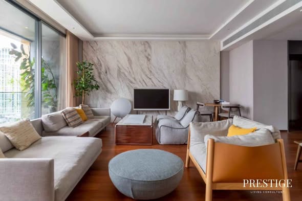 living room of The Estelle Phrom Phong