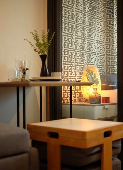 living room and room interior of The Excel Hideaway Sukhumvit 50