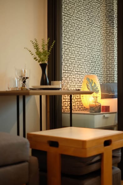 living room and room interior of The Excel Hideaway Sukhumvit 50