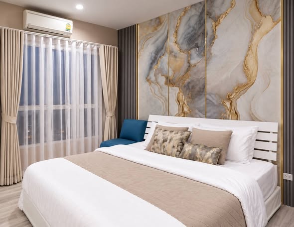 bedroom of The Key BTS Wutthakat เดอะ คีย์ บีทีเอส วุฒากาศ
