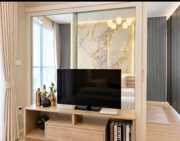 bedroom and living room and room interior of The Key BTS Wutthakat เดอะ คีย์ บีทีเอส วุฒากาศ