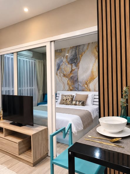 bedroom and room interior of The Key BTS Wutthakat เดอะ คีย์ บีทีเอส วุฒากาศ