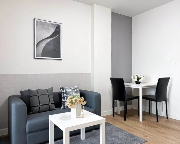 living room of The Kith Plus Sukhumvit 113