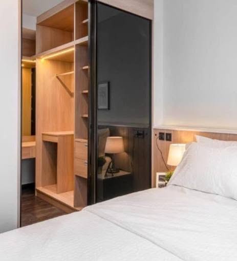 bedroom and room interior of THE LINE Asoke-Ratchada