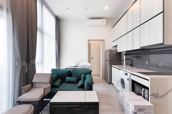 bedroom and living room of THE LINE Sukhumvit 101