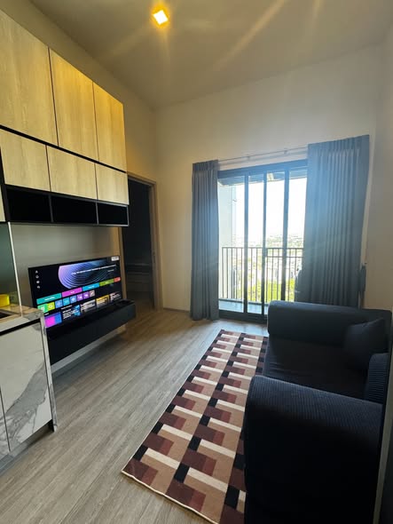 living room and bedroom of THE LINE Sukhumvit 101