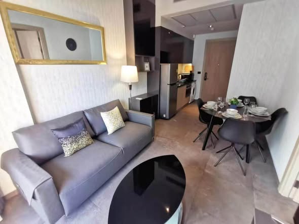 living room and bedroom of The Lofts Asoke