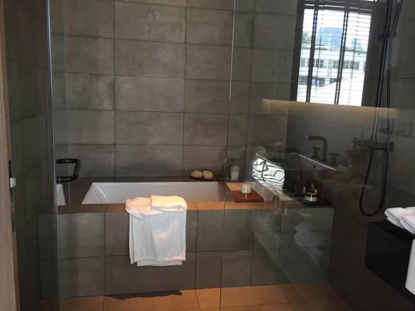 room interior and bathroom of The Lofts Asoke