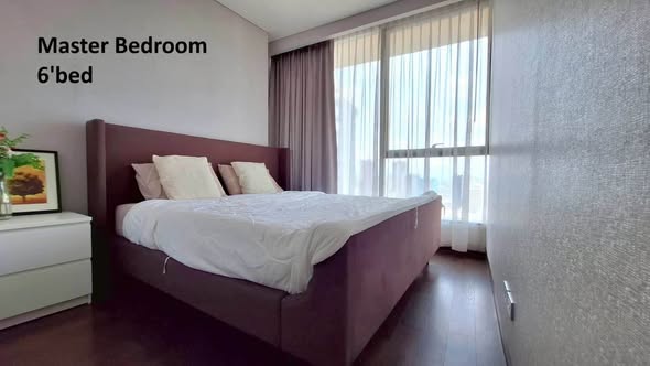 bedroom of The Lumpini 24