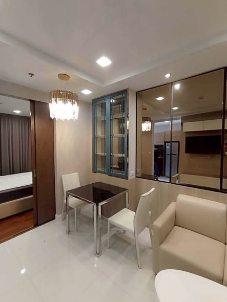 living room and room interior of The Metropolis Samrong