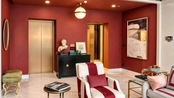 living room and bedroom of The Monument Thong Lo