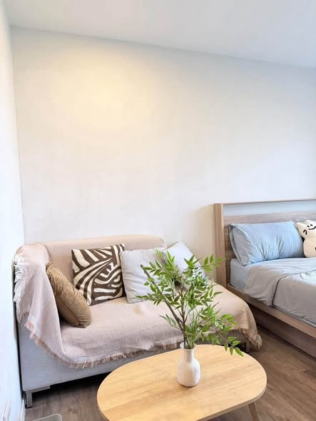 bedroom and living room of The Nest Sukhumvit 64 Phase 2