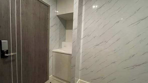 room interior and bathroom of The Niche Pride Thong Lo-Phetchaburi