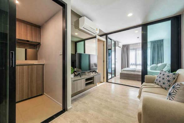 bedroom and living room and room interior of The Origin Sukhumvit 105