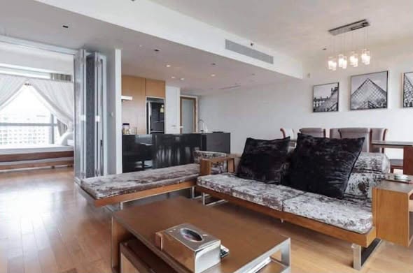 bedroom and living room of The Pano