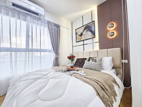 bedroom of The Parkland Ngamwongwan-Khae Rai