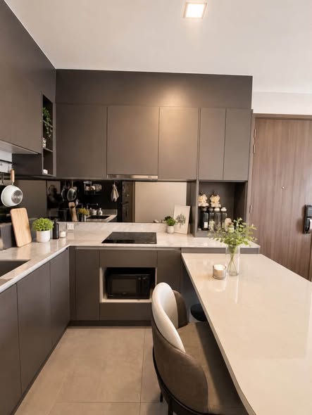 bathroom and kitchen of The Privacy Jatujak