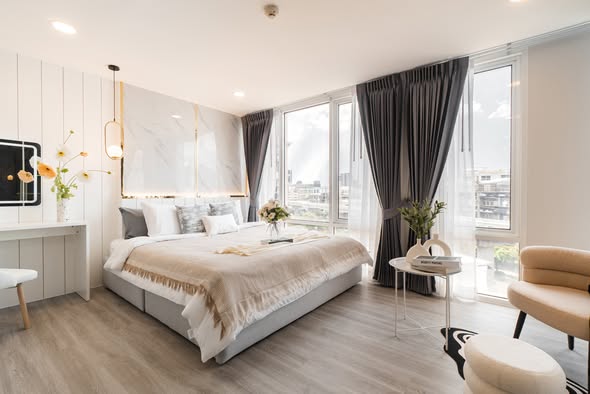 bedroom of The Raffles Condominium