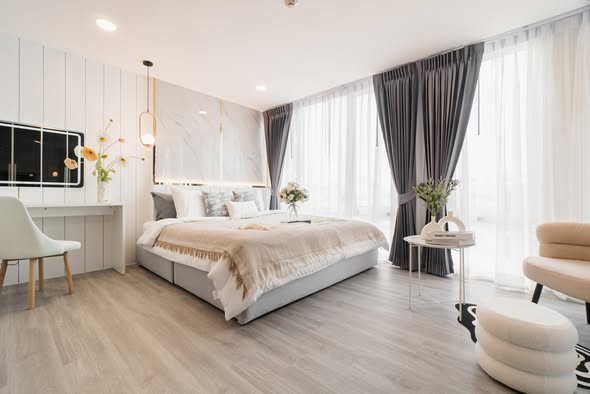 bedroom of The Raffles Condominium
