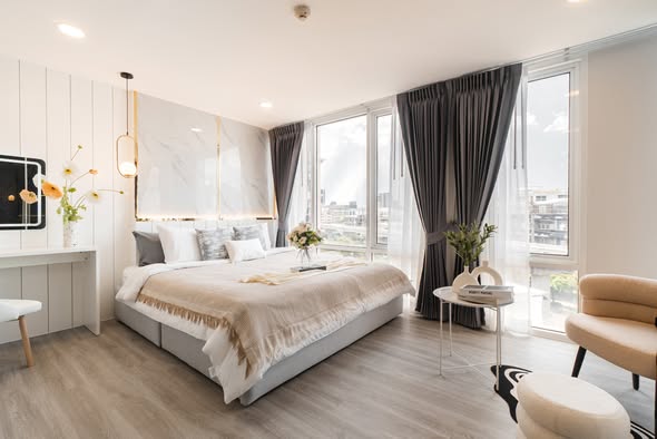 bedroom of The Raffles Condominium