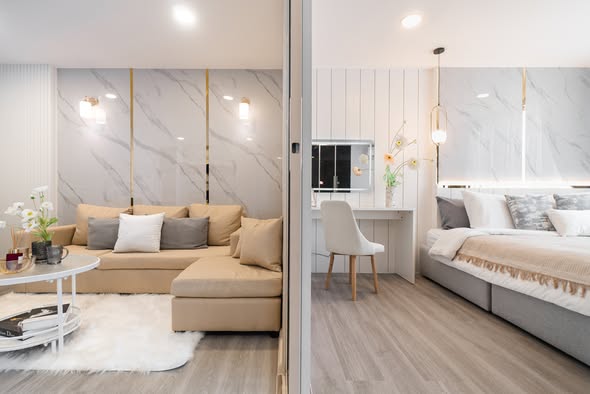 bedroom of The Raffles Condominium