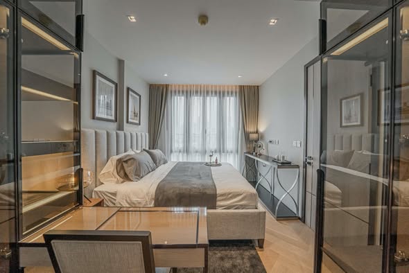 bedroom of The Reserve Sukhumvit 61