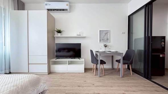 living room and bedroom and room interior of The Rich Rama 9 – Srinagarindra