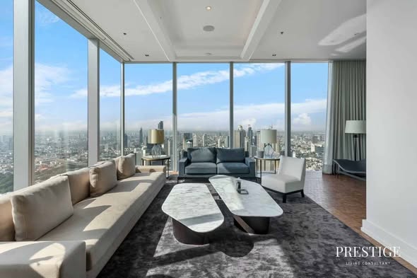 living room of The Ritz-Carlton Residences, Bangkok