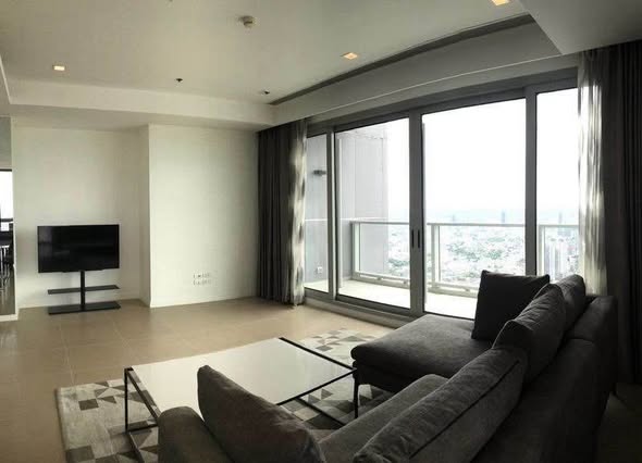 living room of The River Condominium