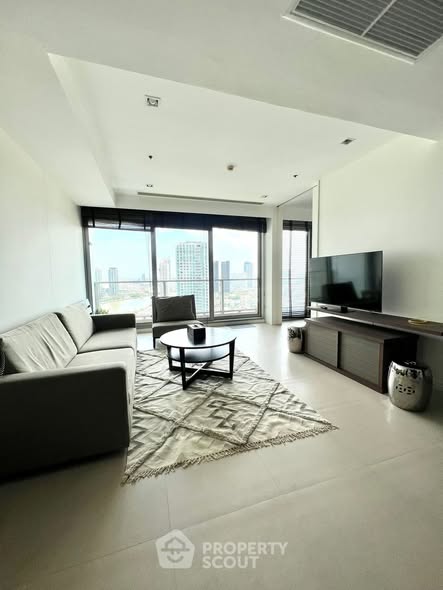 living room of The River Condominium
