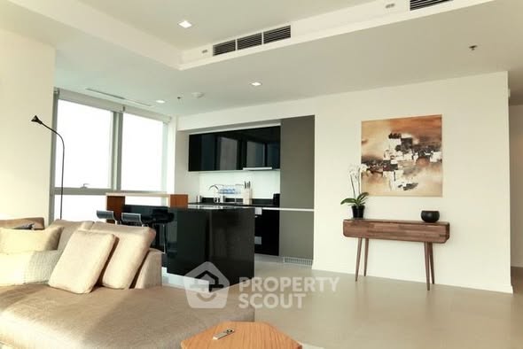 living room of The River Condominium