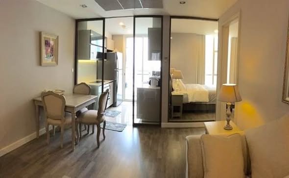 living room and bedroom and room interior of The Room Sathon
