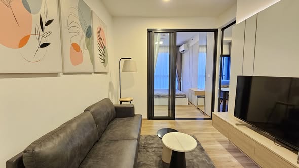living room and room interior of The Stage Mindscape Ratchada-Huai Khwang